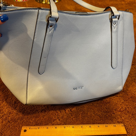 Light Blue Nine West Tote, used once. - Picture 4 of 5